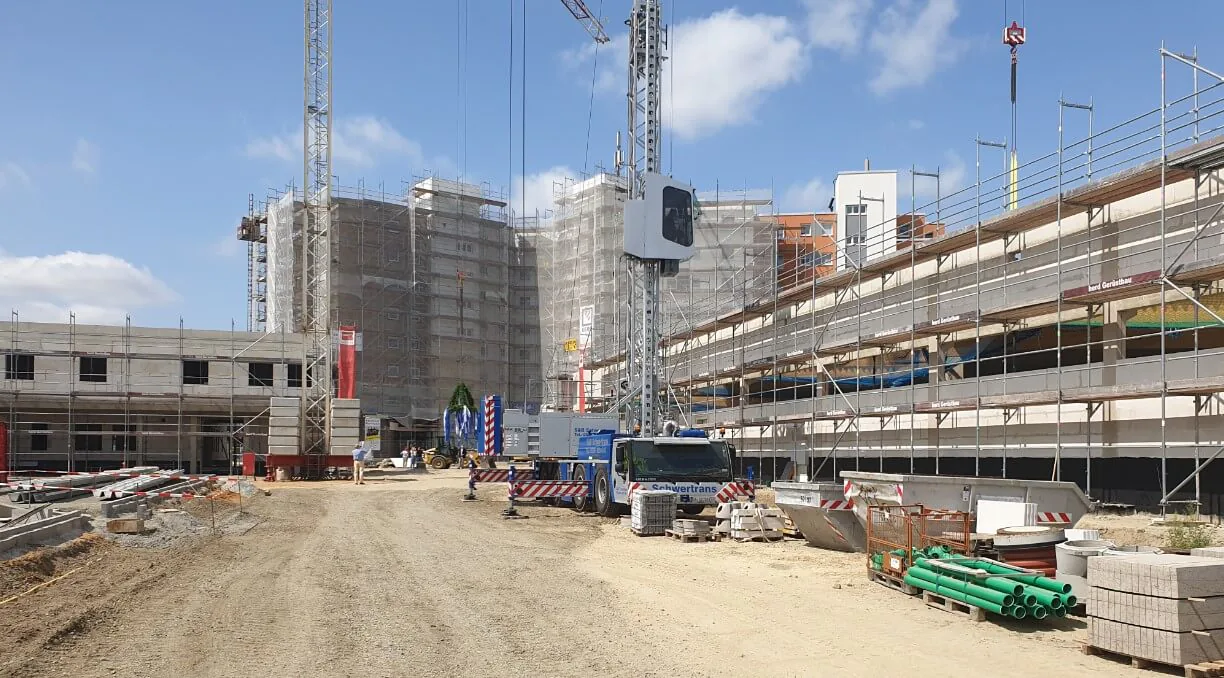 Richtfest Einkaufszentrum und Ärztehaus